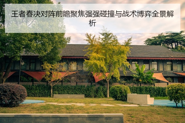 王者春决对阵前瞻聚焦强强碰撞与战术博弈全景解析